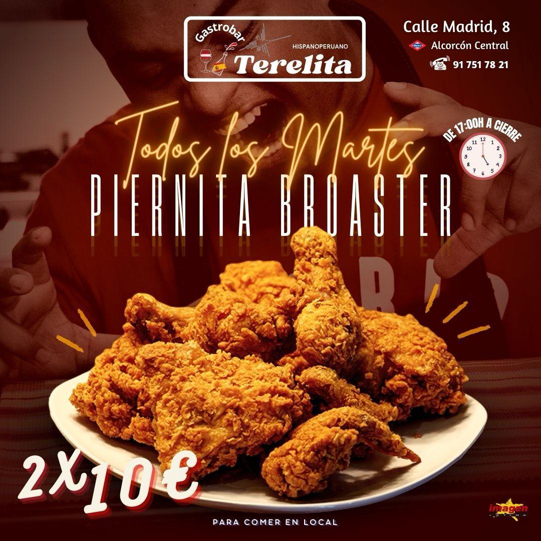 promoción martes piernita broaster